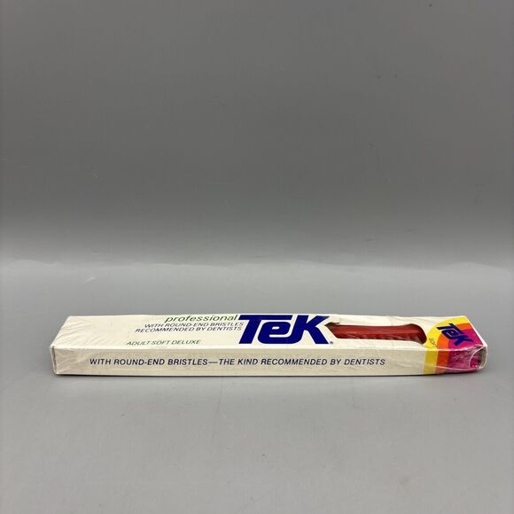 Vintage TEK Toothbrush 1985 Sealed Package - Picture 4 of 9